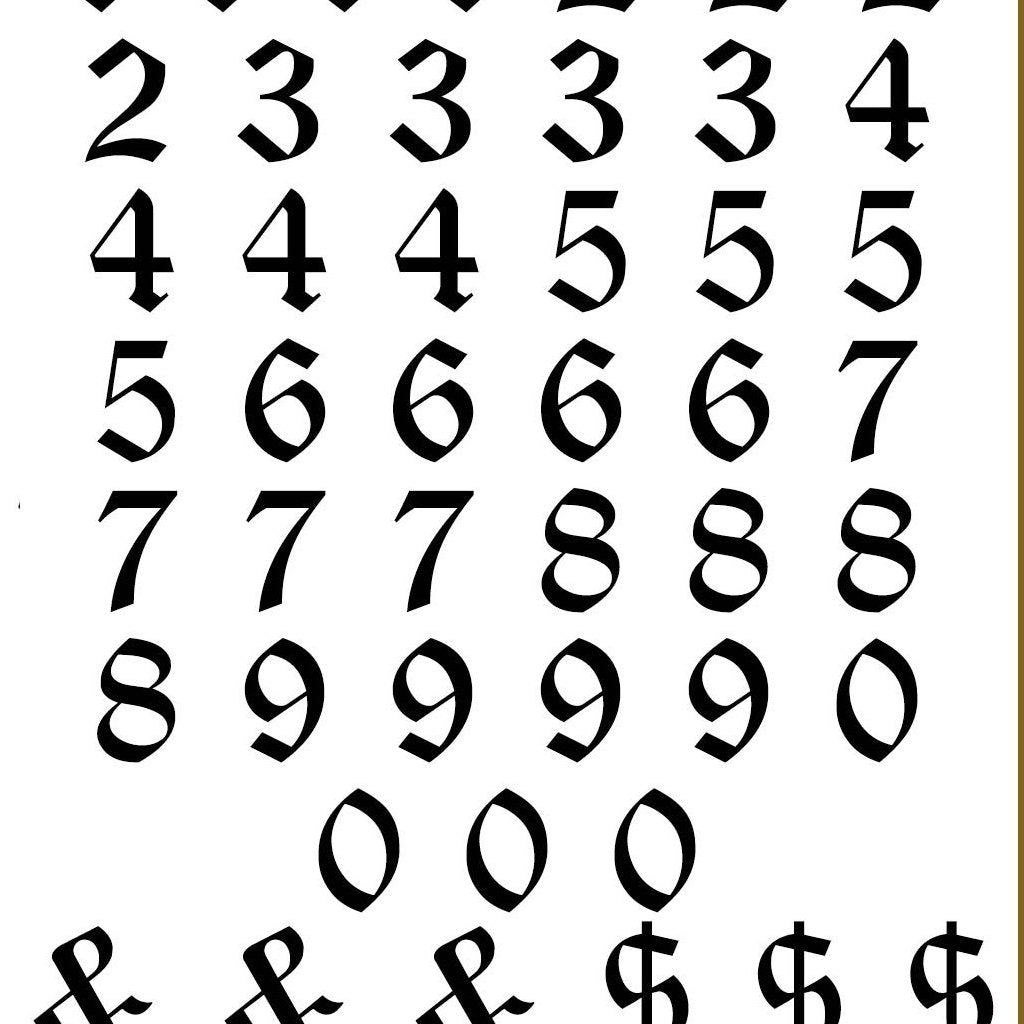 Old English Number 