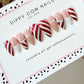 Candy Cane | Custom Christmas Press On Nails