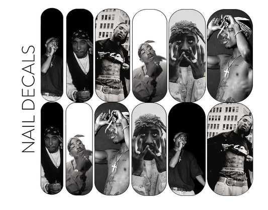 Tupac | Waterslide Nail Decals